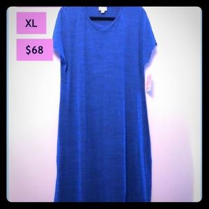 LuLaRoe Maria true heather blue